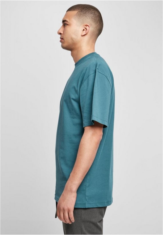 Zeleno/modré pánské tričko Urban Classics Tall Tee
