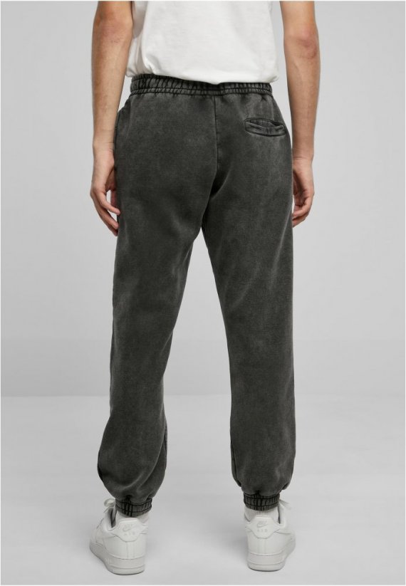 Męskie spodnie dresowe Urban Classics Heavy Sand Washed Sweatpants - czarne