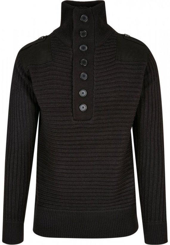 Pánsky sveter Brandit Alpin Pullover - čierny - Veľkosť: 4XL