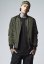 Pánska bomber bunda Urban Classics 2-Tone - tmavo olivová
