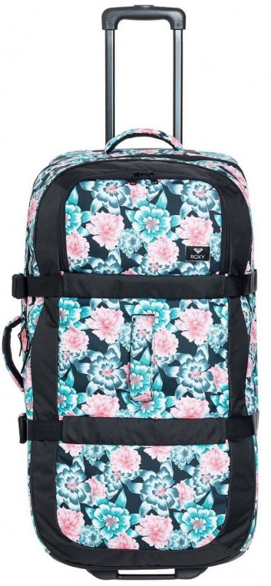 Kufr Roxy Long Haul anthracite S crystal flower 105l