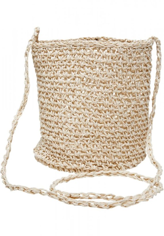 Mini Nature Bast Crossbody Bag - nature