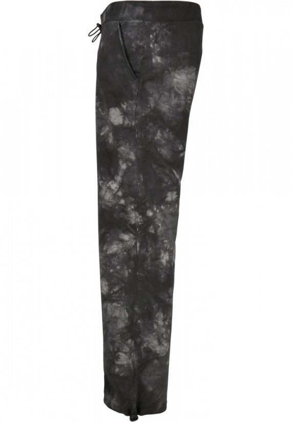 Męskie spodnie dresowe Urban Classics Tye Dyed Sweatpants - batik czarny