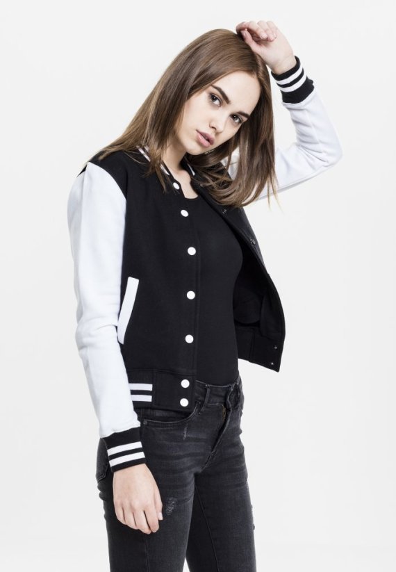 Ladies 2-tone College Sweatjacket