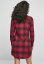 Dámská košile Urban Classics Check Shirt Dress - tmavě modrá/červená