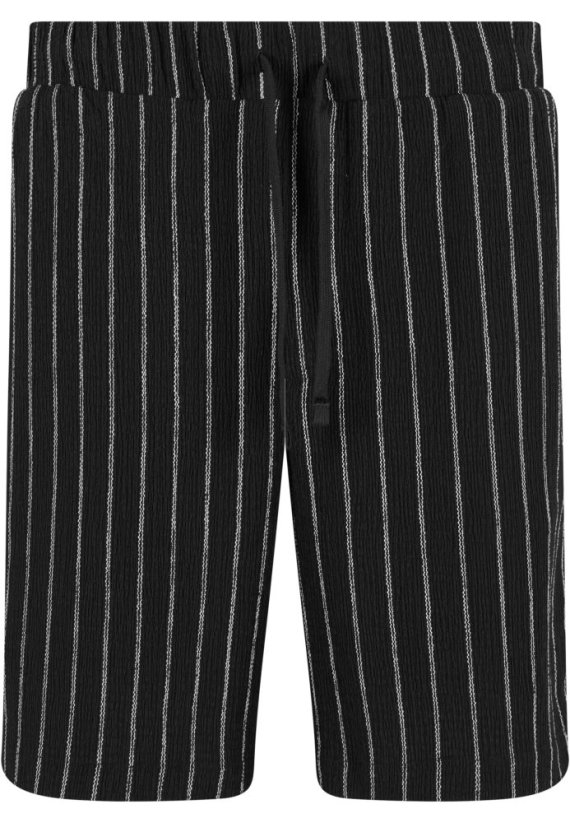 Striped Crinkle Resort Shorts offwhite/black 3XL - black/offwhite