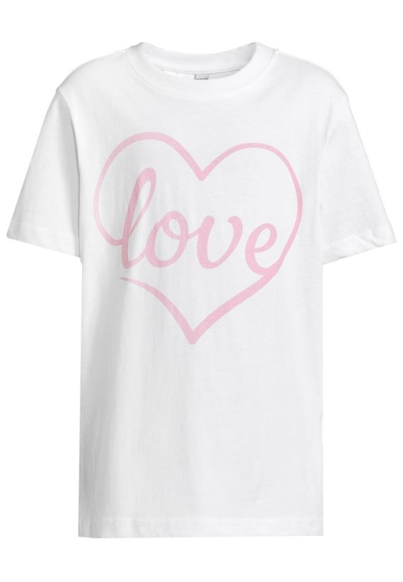 T-Shirt 2 Pack - kurzarm - Love Heart & Flying Butterfly white+marshmallow 122/128