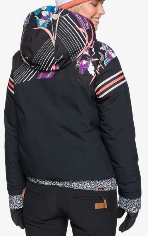 Bunda Roxy Pop Snow Meridian true black pop flowers
