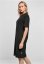 Ladies Organic Oversized Slit Tee Dress - black