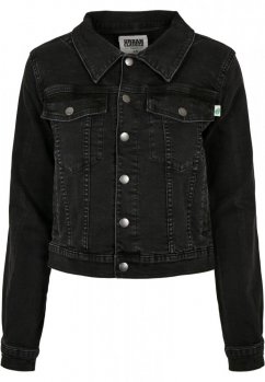 Damska kurtka dżinsowa Urban Classics Ladies Organic Denim Jacket - czarna