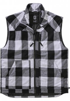 Bílo/černá pánská vesta Brandit Lumber Vest