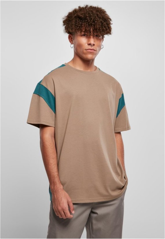 Active Tee - darkkhaki/teal
