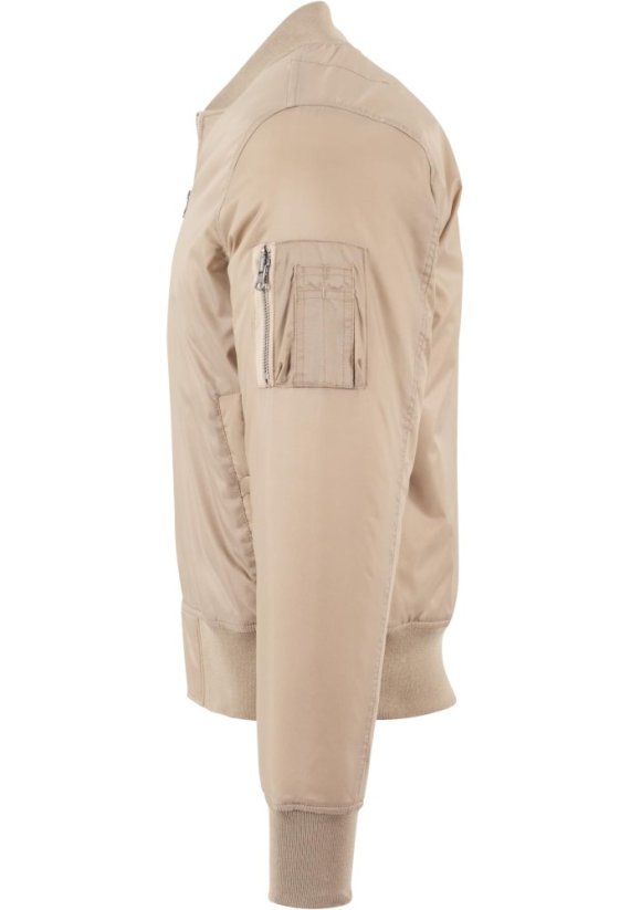 Basic Bomber Jacket - beige