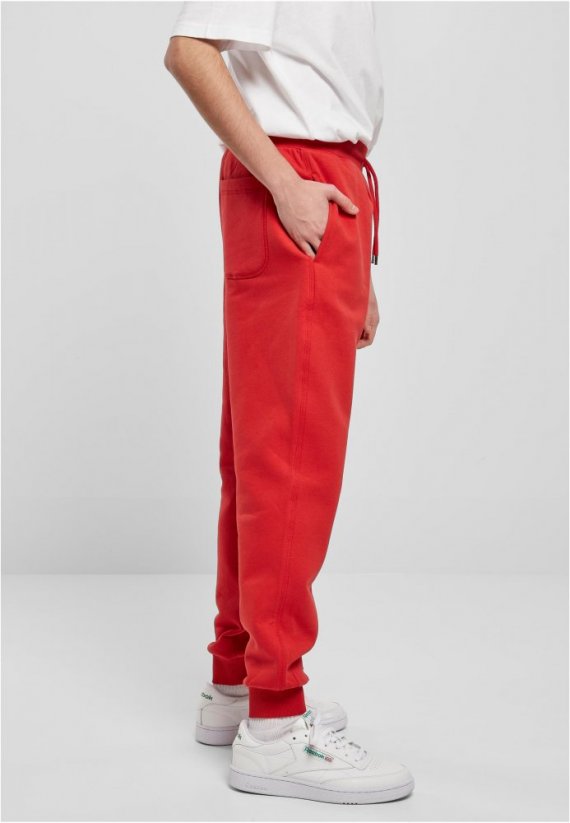 Pánské tepláky Urban Classics Basic Sweatpants - červené