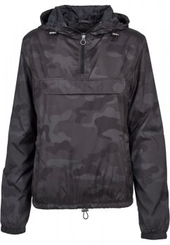 Ladies Camo Pull Over Jacket - darkcamo
