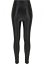 Černé dámské legíny Urban Classics Highwaist Shiny Metalic