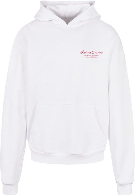 Al Dente Per Favore Oversized Hoody - white