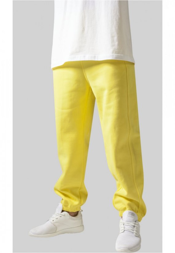 Žluté pánské tepláky Urban Classics Sweatpants