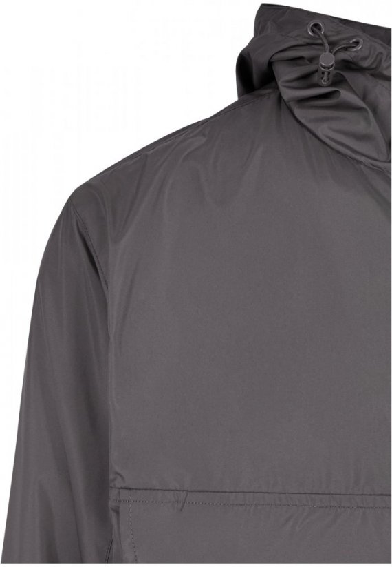 Pánská bunda Urban Classics Basic Pull Over Jacket - tmavě šedá