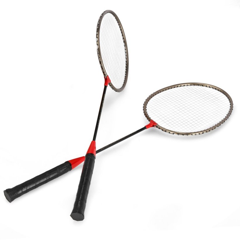 Spokey BADMNSET1 Sada na badminton - 2 x raketa, košíček, obal