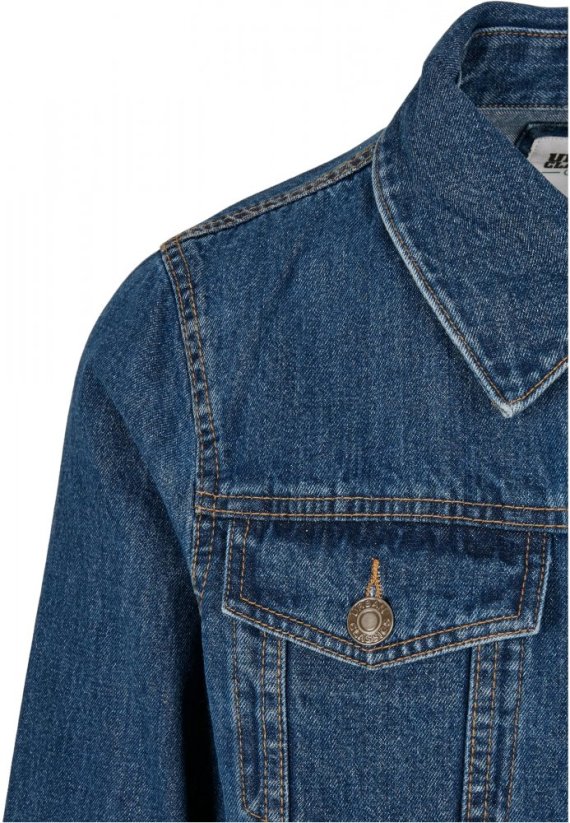 Pánska denim bunda Organic Basic - modrá