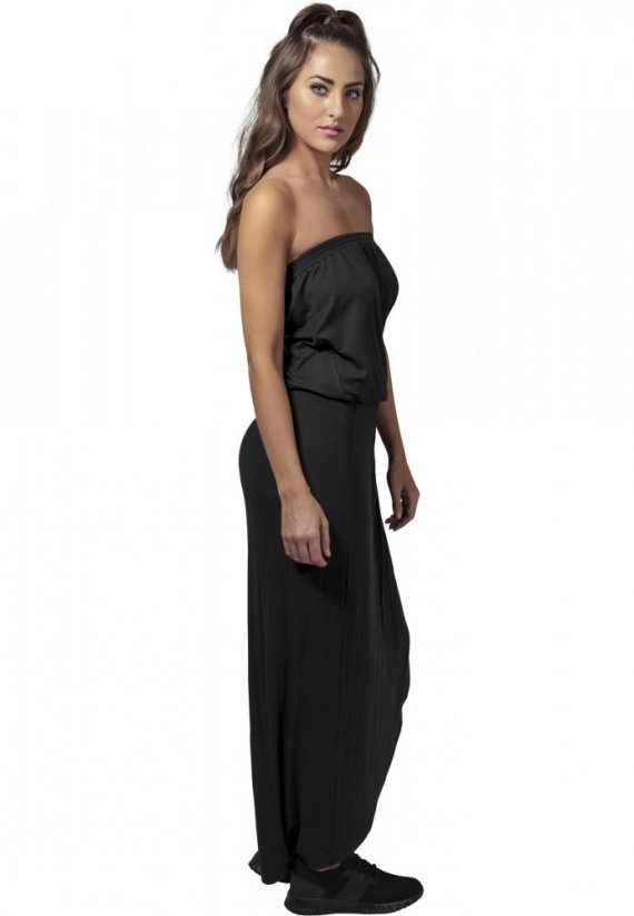 Ladies Viscose Bandeau Dress - black