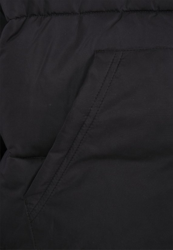 Černá pánská zimní bunda Urban Classics Cropped Puffer