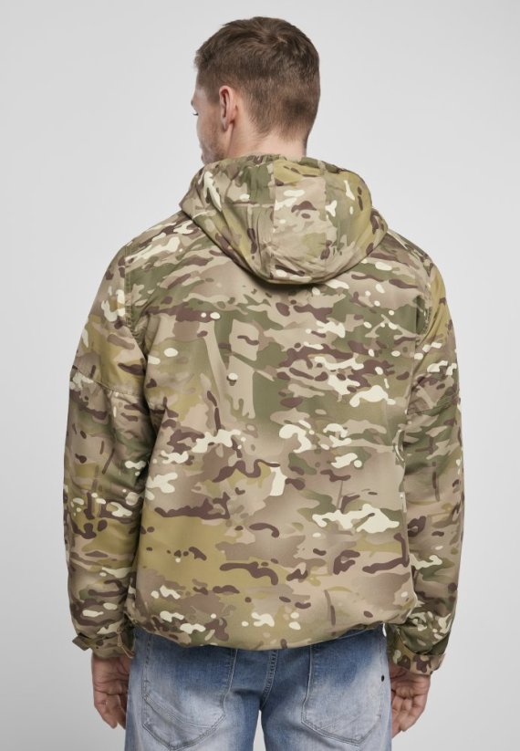 Pánská maskáčová bunda Brandit Fleece Pull Over Windbreaker - tactical camo