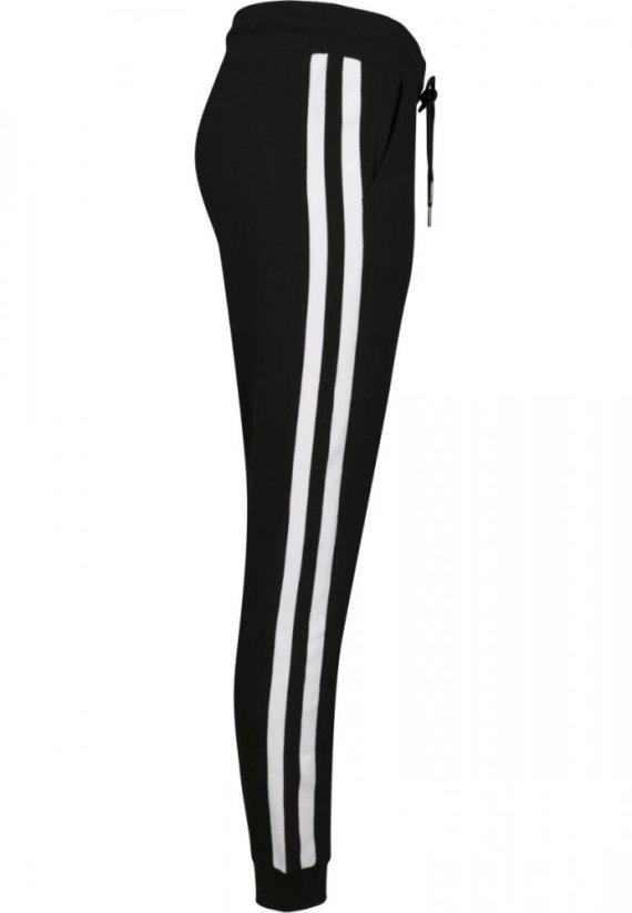 Dámske tepláky Urban Classics Ladies College Contrast Sweatpants - čierno/biele