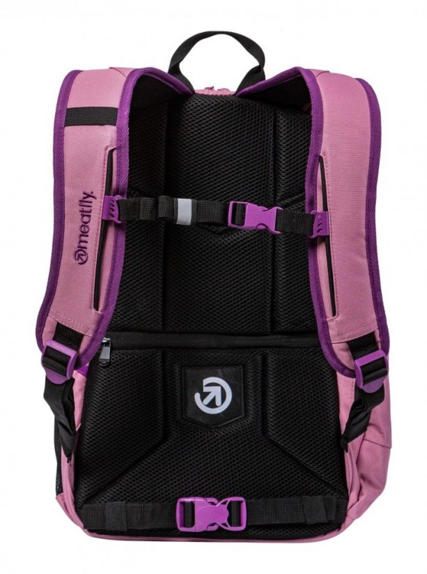 Dámsky batoh Meatfly Basejumper 22l - ružový, fialový + peračník ZADARMO
