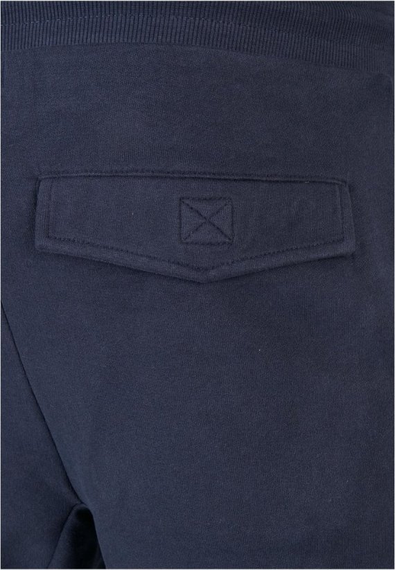 Pánske tepláky Urban Classics Fitted Cargo Sweatpants - tmavo modré