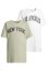 T-Shirt 2 Pack - kurzarm - New York & Los Angeles College white+softsalvia 122/128