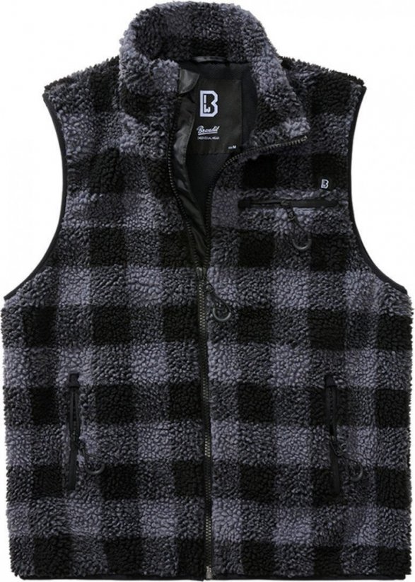 Teddyfleece Vest Men - black/grey - Veľkosť: XL