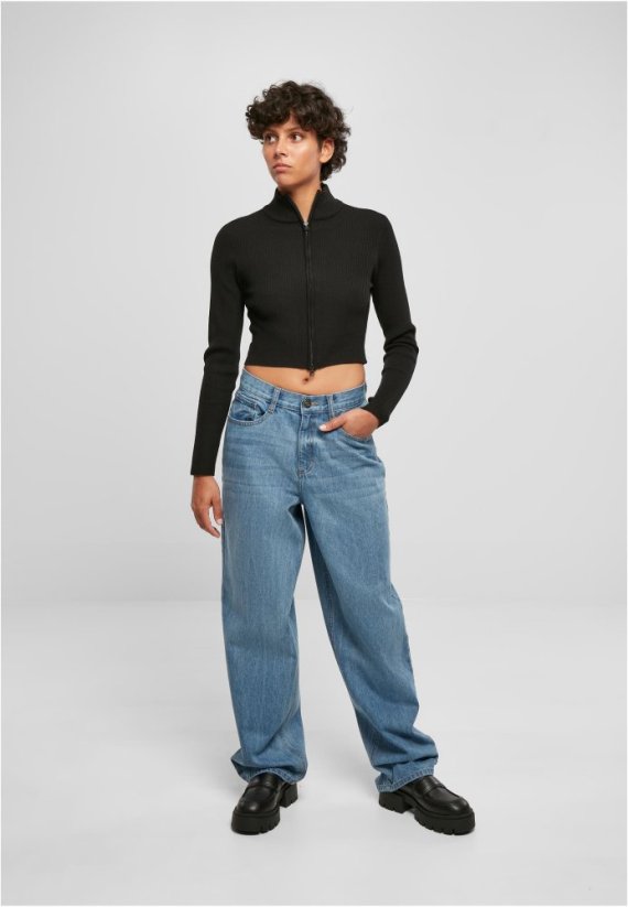 Ladies High Waist 90´S Wide Leg Denim Pants - midstone washed