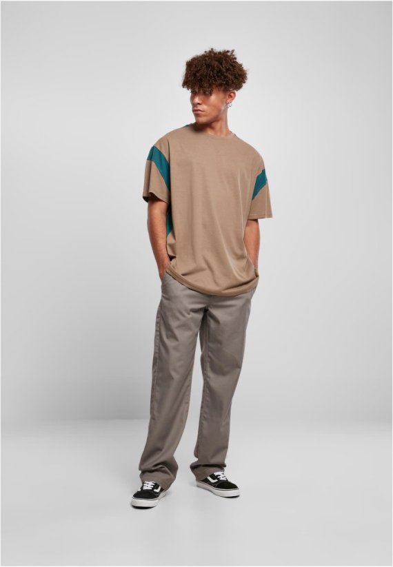 Active Tee - darkkhaki/teal