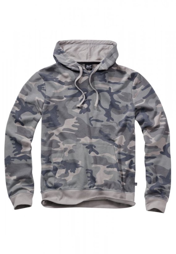 Maskáčová pánska mikina Brandit Sweathoody - grey camo