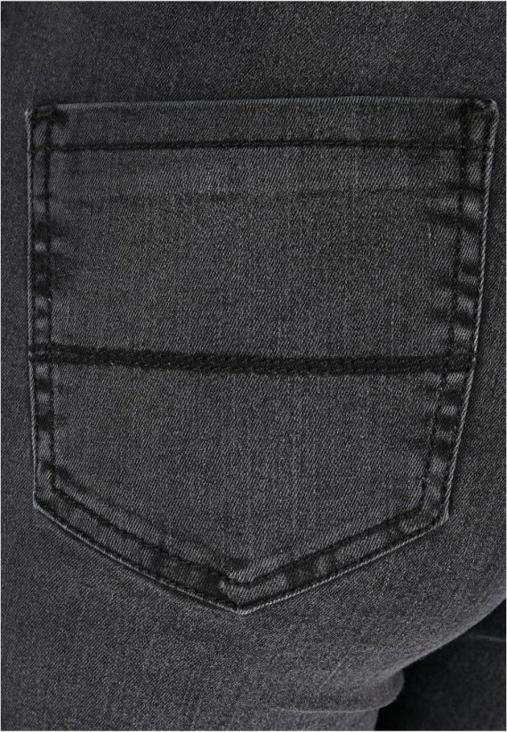 Damskie jeansy Urban Classics Ladies High Waist Flared Denim Pants - black washed