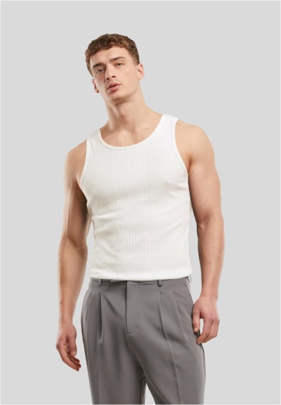 Tanktop Big Rib offwhite L - offwhite