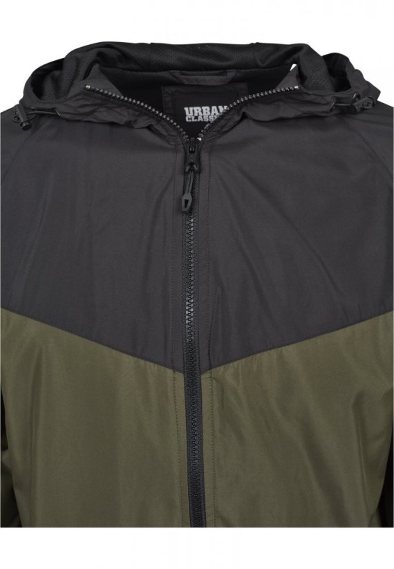 2-Tone Tech Windrunner - blk/darkolive