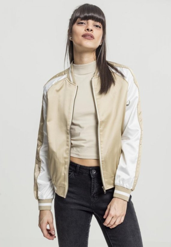 Dámská bomber bunda Urban Classics 3-Tone Souvenir - leskle zlatá