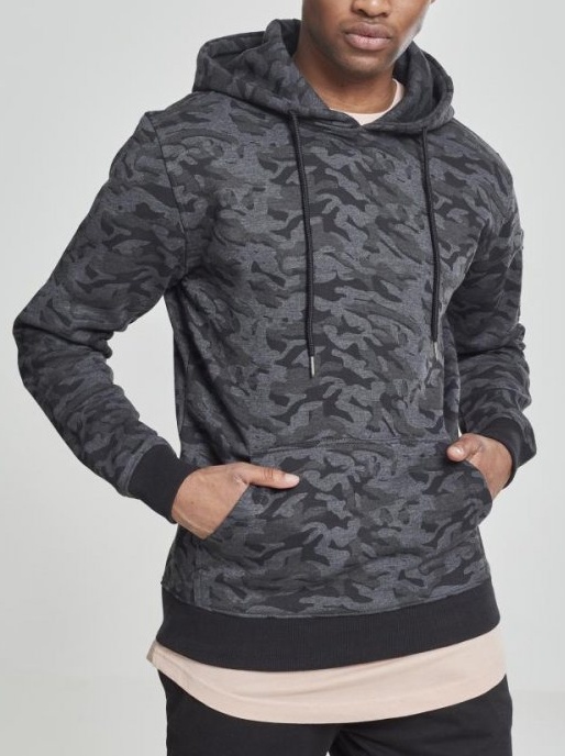 Mikina Urban Classics Sweat Camo Bomber Hoody - dark camouflage