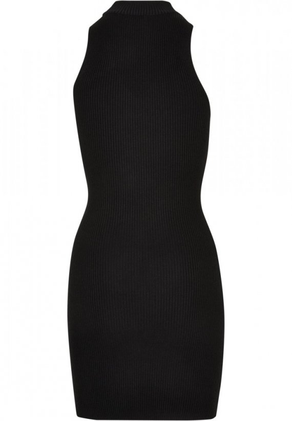 Ladies Cut Out Sleevless Dress - black