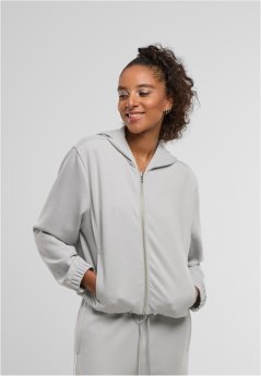 Ladies Scuba Zip Hoodie - lightasphalt