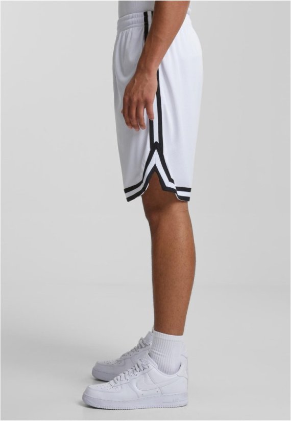Stripes Mesh Shorts blkredwht XL - whtblkwht