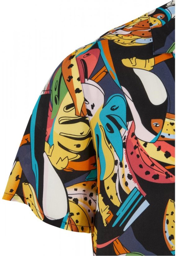 Barevná pánská košile Urban Classics Viscose AOP Resort Shirt