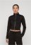 Ladies Slim Fit Scuba Track Jacket - black
