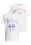 T-Shirt 2 Pack - kurzarm - USA Bow & Girls Club white+white 134/140