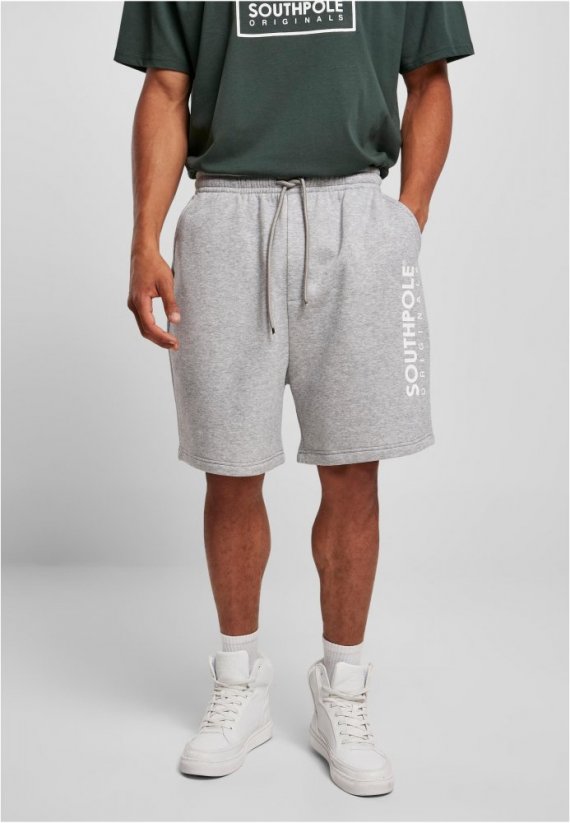 Southpole Basic Sweat Shorts - heathergrey
