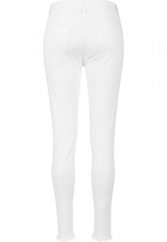 Ladies Cut Knee Pants - white