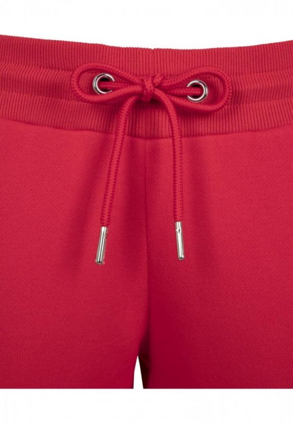Ladies College Contrast Sweatpants - firered/wht/blk
